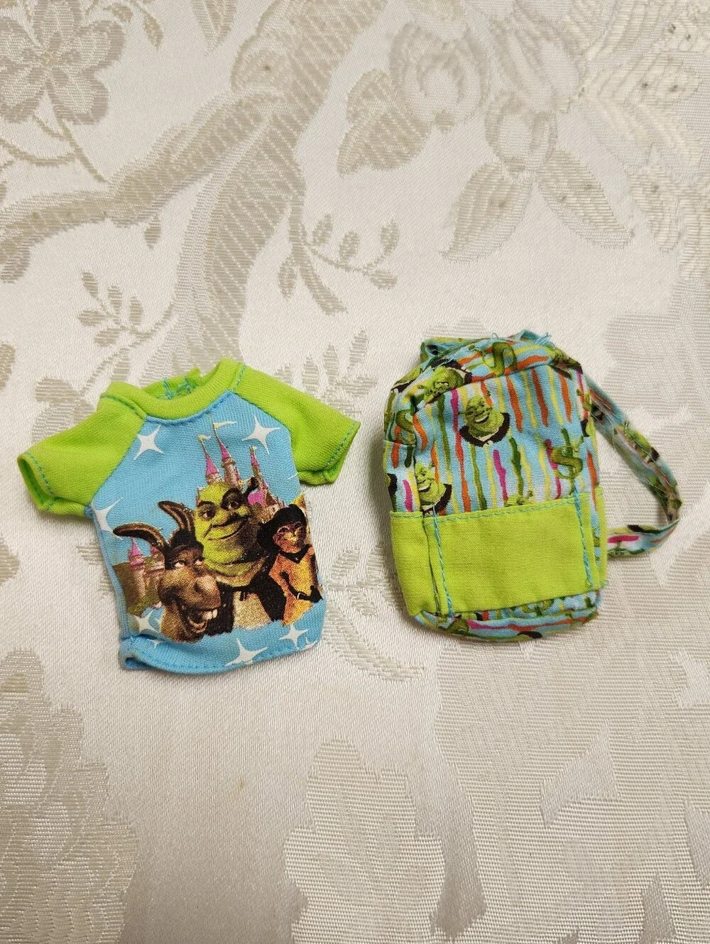Barbie Shrek Shirt And Backpack DreamWorks 2004 Rare